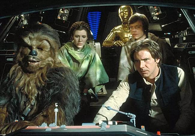 La 'familia' galáctica del arranque de la trilogía de Lucas.